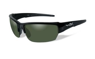 WILEY X SAINT POL Green Lens/Gloss Black Frame Shooting Glasses ( American Sniper Style )