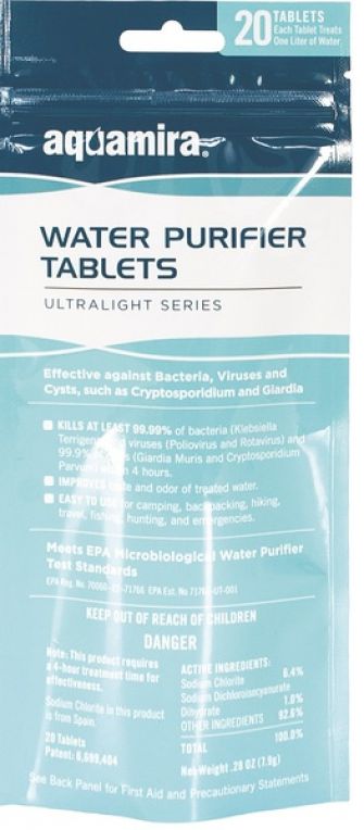 Aquamira Water Purifier Tablets #41410