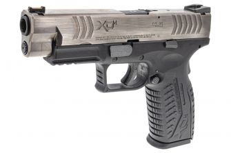 Springfield Armory Licensed XDM Gas Blowback Airsoft Training Pistol ( Model: 4.5 Duty ) (  Air Venturi ) ( Black / Silver )