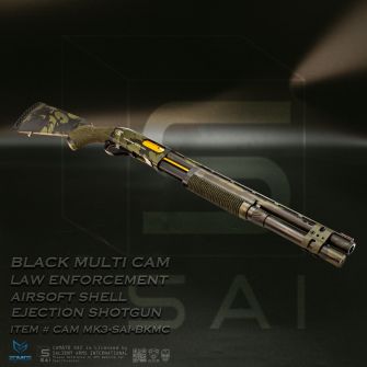 EMG SAI Multicam Black M870 CAM Airsoft Shell Ejection Pump Action Shotgun  ( Salient Arms International Licensed ) ( APS CAM870 MK3 MKIII Design )
