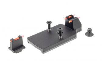 C&C Tac Tri Style RMR Ready Sight Set Adapter Plate Mount For Marui TM Hi-Capa 5.1 GBBP