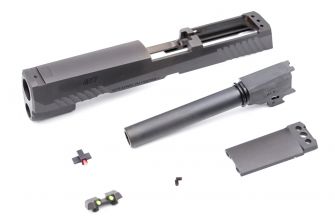 DDP CNC Steel P320 M17 Slide Kit for SIG / VFC M17 GBBP ( Black ) ( SIG AIR P320 M17 GBB Pistol Series  )