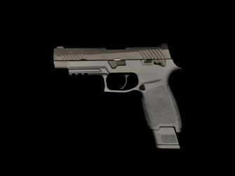 Custom SIG AIR P320 M17 6mm Gas Version GBB Pistol ( CERAKOTE Black Slide & Grey Frame )