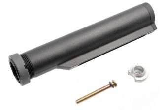 E&C Metal 6 Position Buttstock Buffer Tube for AEG ( Black ) ( Fit for CCT0125 AI 01 AAP01 Kit Stock )