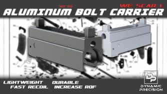 Dynamic Precision Aluminum Bolt Carrier for WE SCAR-L ( BK )