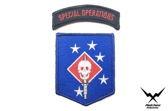 FFI - MARINE RAIDERS Sword and Special Operations Patch Set Blue Type ( MRS ) ( MARSOC )