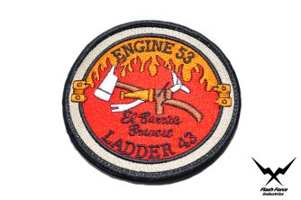 FFI - Red Wing Fireman Engine 53 Ladder 43 Lone Survivor Patch ( Free Shipping )