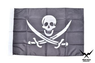 Navy Jolly Roger Flag ( Size:No.5 )