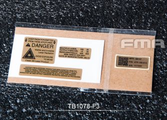 FMA Custom Decals / Stickers F3 For AN/PEQ-15 Case ( PEQ15 )