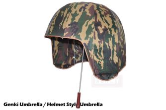 Genki Umbrella / Helmet Style Umbrella ( Woodland )