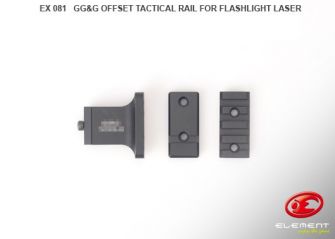 Element GG Style Offset Tactical Rail For Flashlight Laser ( Black ) ( EX081 )