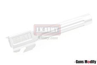 Guns Modify SA-KKM Aluminum barrel - fluted For TM G17 ( Silver )