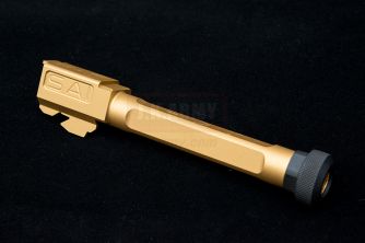 G&P EMG SAI BLU Threaded Outer Barrel For UMAREX / VFC Glock 17 Series GBBP ( Gold )