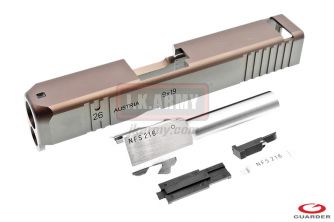 Guarder Model 26 CNC Aluminum Slide & Stainless Barrel Kit for TM Model 26 Custom ( Tan ) ( Limited Item )