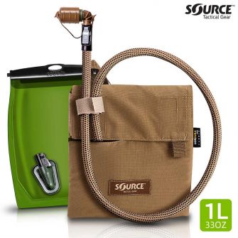 SOURCE Kangaroo Collapsible Canteen 1L with Hydration Pouch ( Coyote )