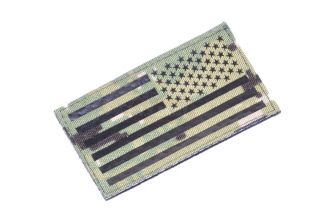Infrared Reflective Patch - USA Flag ( Reverse ) ( AOR2 ) ( Free Shipping )