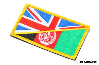 JK UNIQUE Patch - UK x Afghanistan ( Full Corlor ) ( Free Shipping )