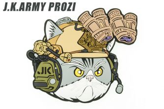 J.K.ARMY Prozi Cat Milsim Style A #MIL02 PVC Patch ( Free Shipping ) #jkarmycat #jkarmymeow #jkmeowmeow