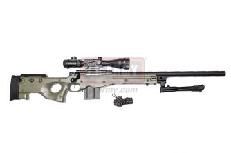 WELL L96AWS Sniper Rifle with Scope and Bipod ( OD )
