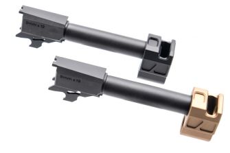 Bomber PM Style M18 Comp CNC Steel Outer Barrel w/ Comp for SIG / VFC P320 M17 M18 GBBP Series