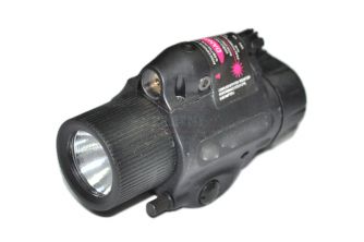 M6X LED Flashlight & Red Laser w/ IR Style Infrared Filter ( BK )