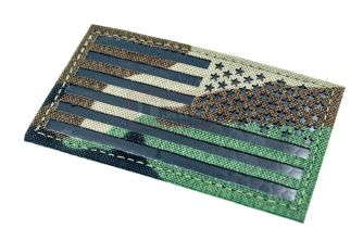 Infra Red Patch - US Flag Reverse ( M81 Woodland ) ( Free Shipping )