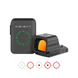 OLIGHT Osight XR Enclosed Red Dot Sight with Ruggedized Miniature Reflex Footprint and 2/6+32 MOA Multi-Reticle System