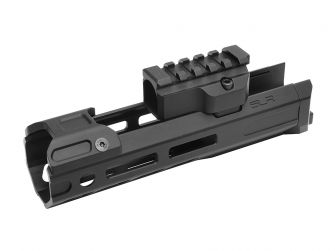 SLR Airsoftworks 6.5” Light M-LOK EXT Extended Handguard Rail for Tokyo Marui TM AKM GBBR ( Black ) ( by DYTAC )