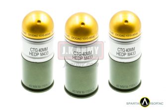 Spartan Airsoft  M203 Dummy 40MM Grenade x 3