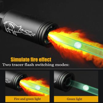 Spitfire Tracer Unit with Flame Effect 14mm CCW ( Black ) ( Fire Breathing Pig Style )
