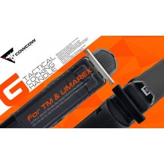 COW Aluminum G Tactical Cocking Handle for TM  / Umarex ( VFC ) G Series GBBP ( Silver / Black )
