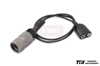 TRI Adapter Cable ( Z-Tac Kenwood PTT to Military 6 pin )