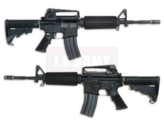 WE M4A1 Gas Blow Back Open Chamber Rifle Black Edition (GBB)